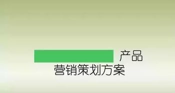 如何做好一個(gè)產(chǎn)品的市場(chǎng)營(yíng)銷策劃